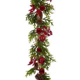 180Cm Luxe Bauble Garland