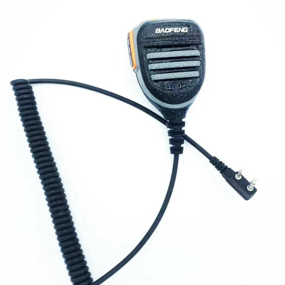 2023 Baofeng Walkie Talkie Speaker Microphone PTT Mic For Baofeng UV5R BF-888S UV-10R UV 16 Pro Two Way Radio2 Pin Waterproof