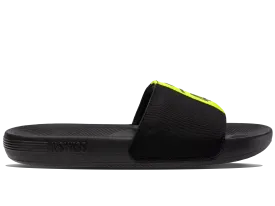 98951-071-M | SLIDE SANDAL LINEAR X MCLAREN | BLACK/SAFETY YELLOW