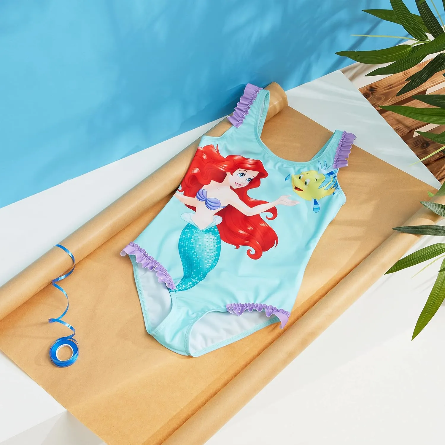 Disney Girls One Piece Swimsuit Comfortable Stretchy Swimsuit - Girls Gifts