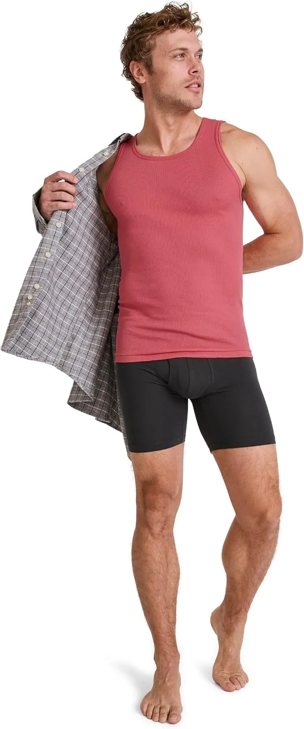 Jockey Men's Undershirt 100% Cotton A-Shirt Tank - 4 Pack