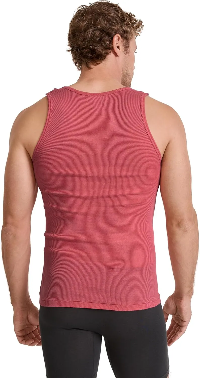 Jockey Men's Undershirt 100% Cotton A-Shirt Tank - 4 Pack