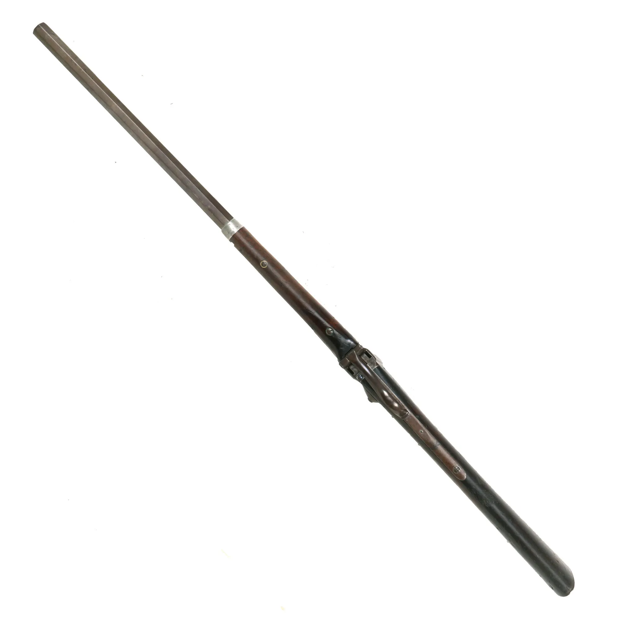 Original Rare U.S. Sharps Slant Breech Model 1852 Sporting Rifle with Heavy .40cal Octagon Barrel Serial 3190 - Only ≈600 Made
