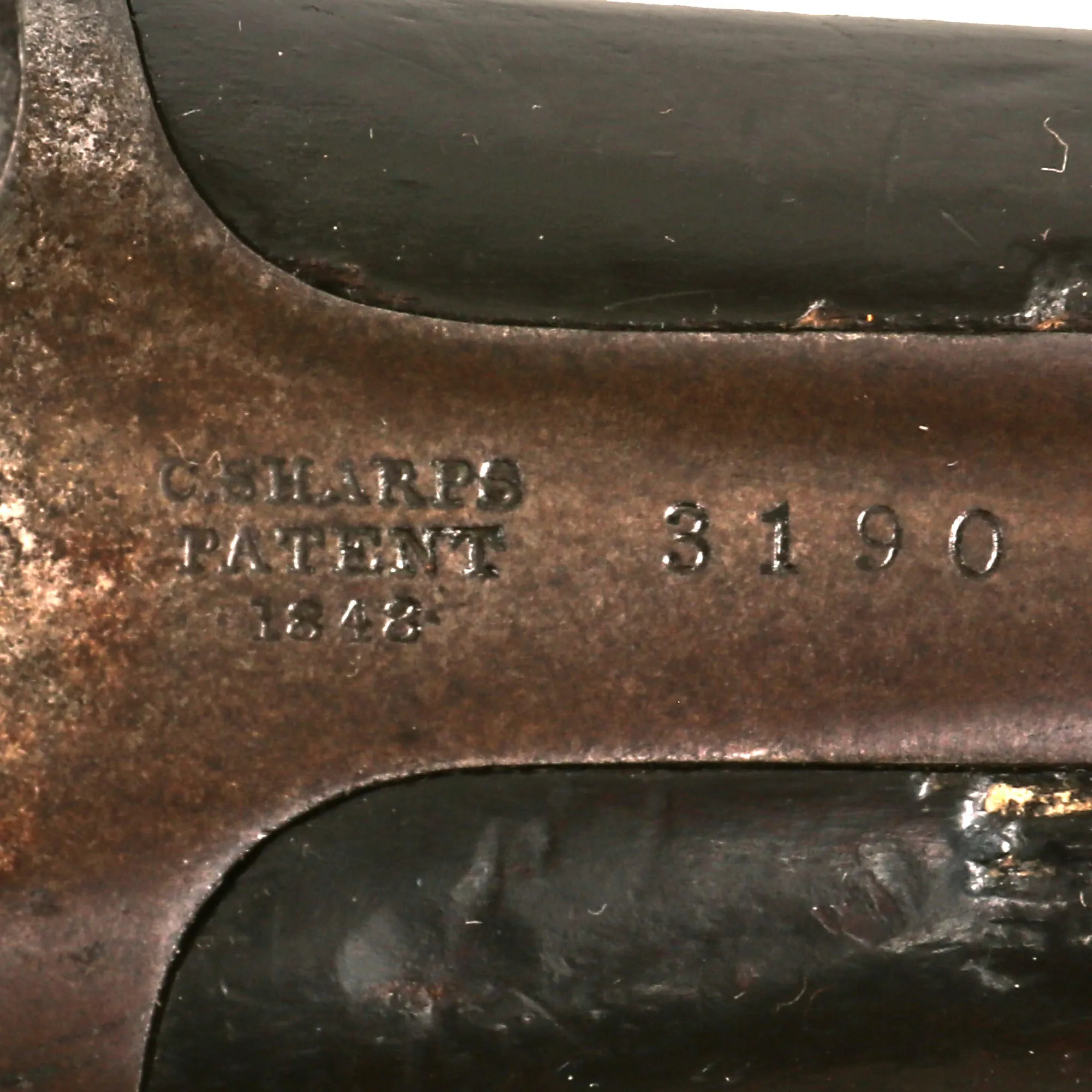 Original Rare U.S. Sharps Slant Breech Model 1852 Sporting Rifle with Heavy .40cal Octagon Barrel Serial 3190 - Only ≈600 Made