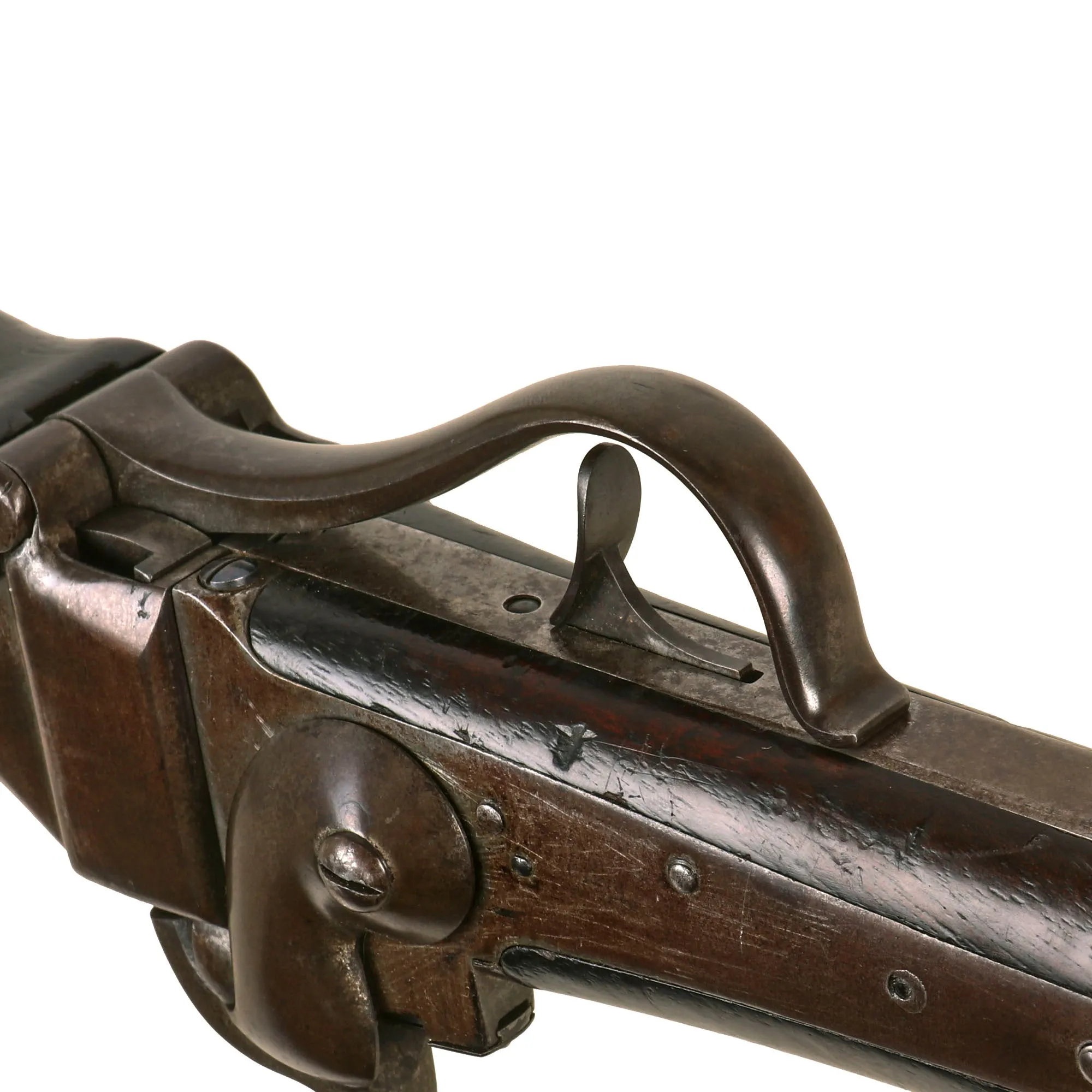 Original Rare U.S. Sharps Slant Breech Model 1852 Sporting Rifle with Heavy .40cal Octagon Barrel Serial 3190 - Only ≈600 Made
