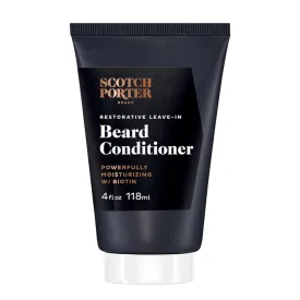 Scotch Porter Restorative Leave-In Beard Conditioner ?C Deep Conditioning Softener with Lightweight Feel, Reduces Frizz & Provides Long-lasting Hydration & Shine to Dull, Dry, Coarse Beards ?C 4 oz.