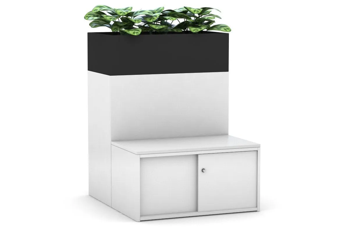 Uniform 4 Door Booth Seat   Planter Box [Black Handle]