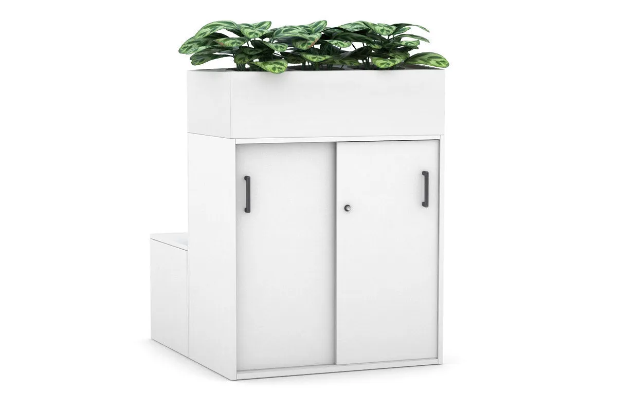 Uniform 4 Door Booth Seat   Planter Box [Black Handle]