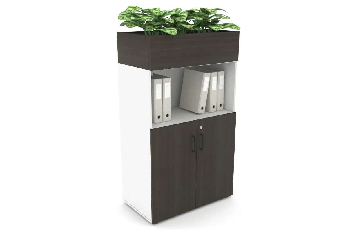 Uniform Medium Storage with Small Doors   Planter Box [800W x 1395H x 428D]