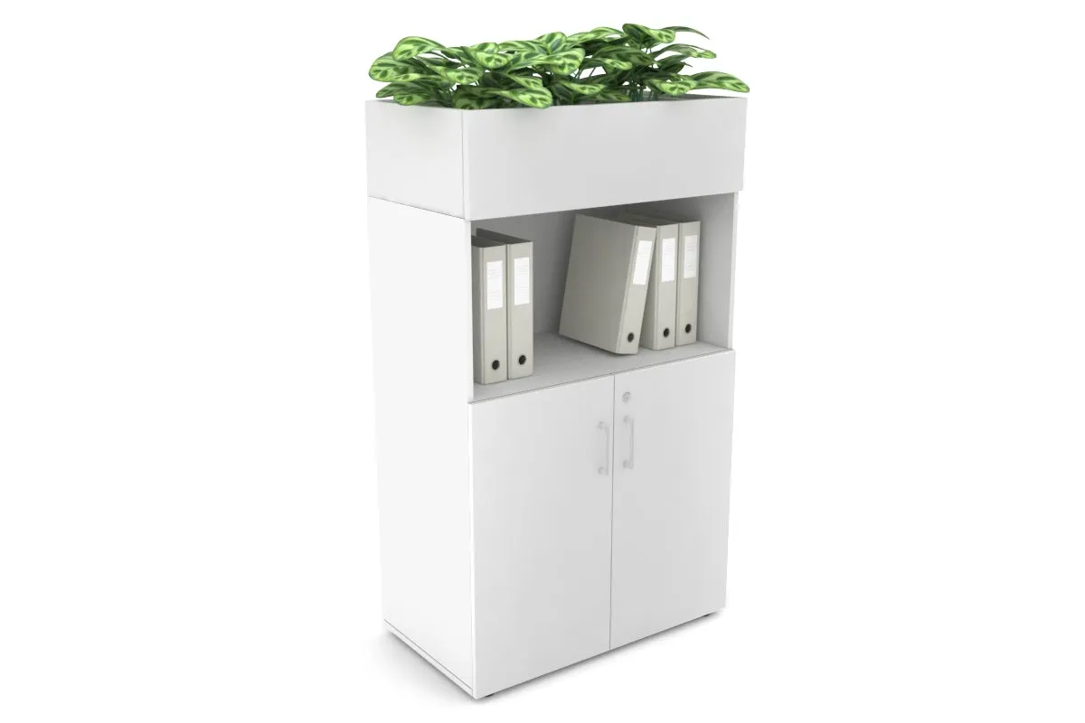Uniform Medium Storage with Small Doors   Planter Box [800W x 1395H x 428D]