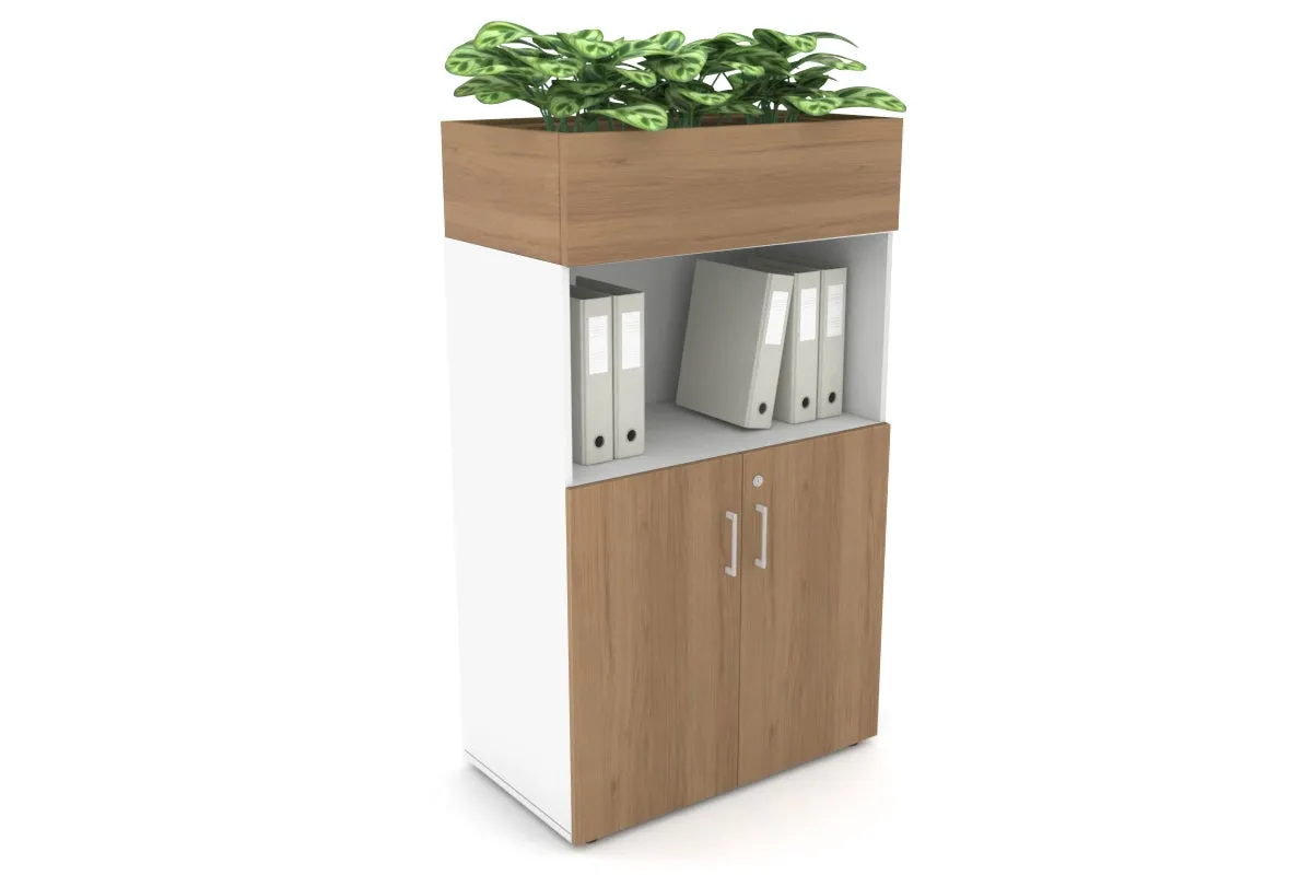 Uniform Medium Storage with Small Doors   Planter Box [800W x 1395H x 428D]