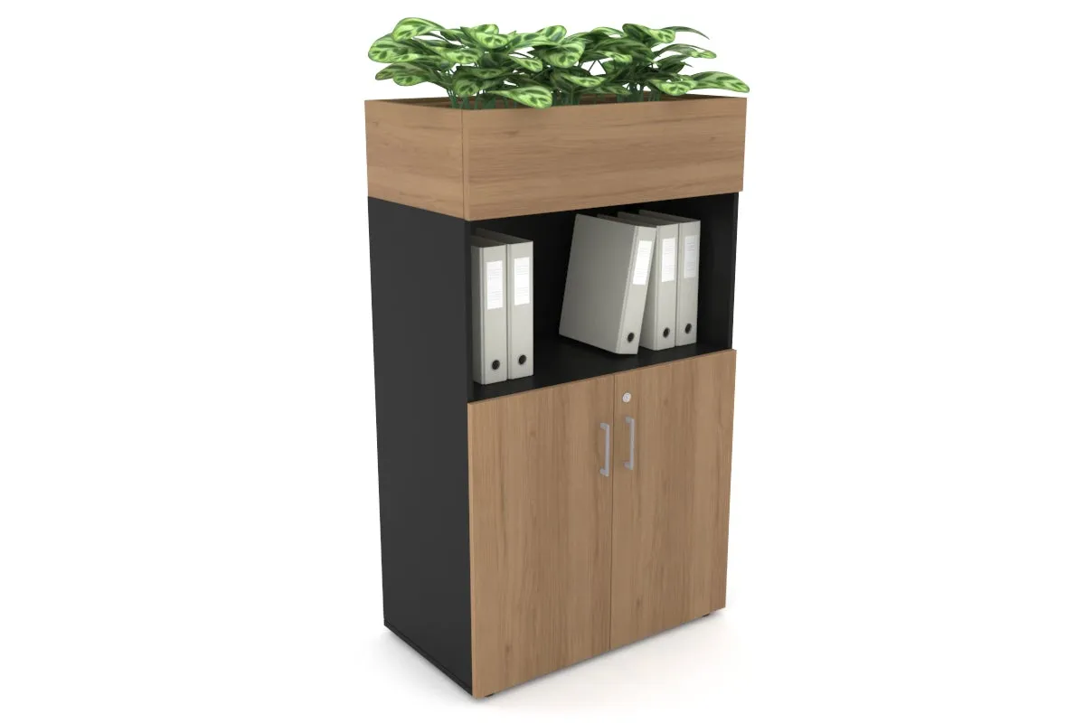 Uniform Medium Storage with Small Doors   Planter Box [800W x 1395H x 428D]