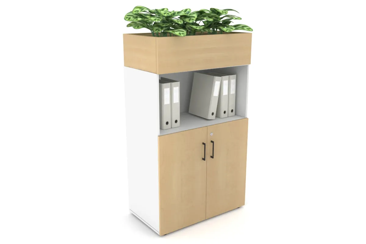 Uniform Medium Storage with Small Doors   Planter Box [800W x 1395H x 428D]