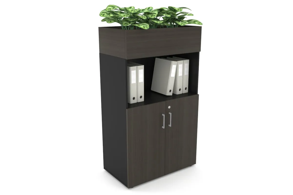 Uniform Medium Storage with Small Doors   Planter Box [800W x 1395H x 428D]