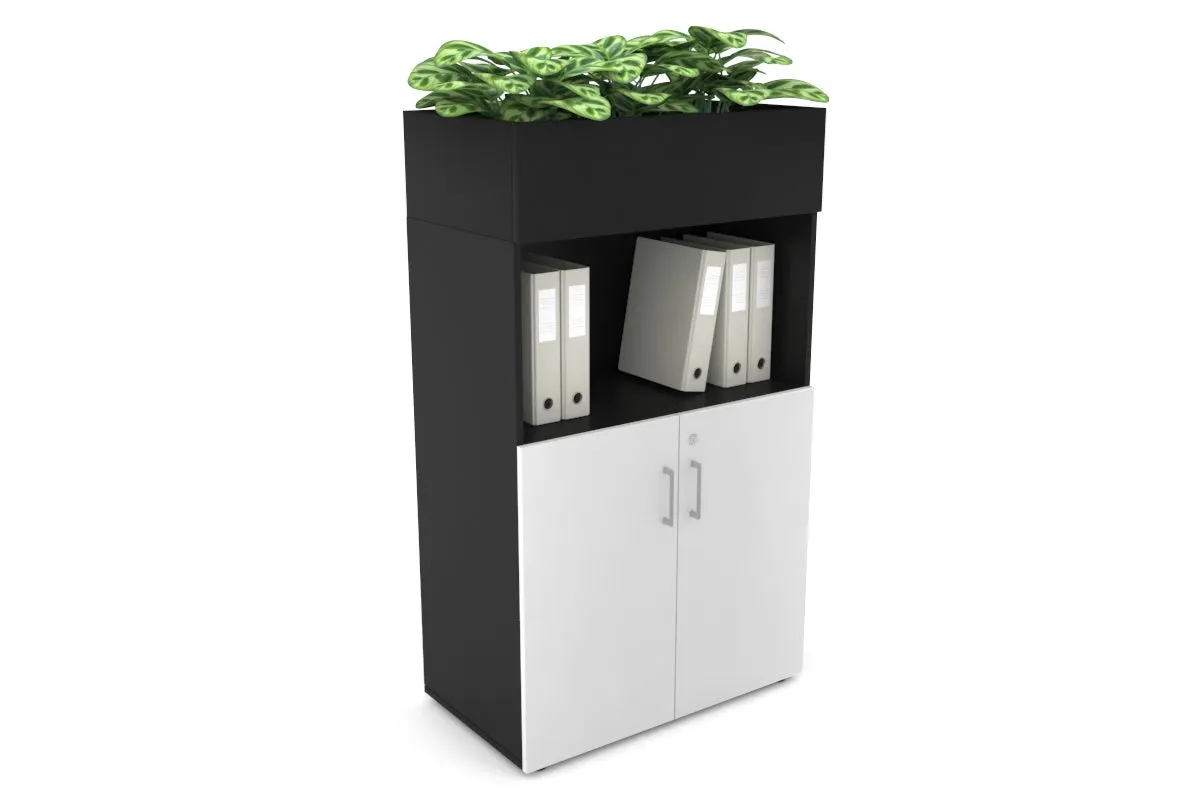 Uniform Medium Storage with Small Doors   Planter Box [800W x 1395H x 428D]