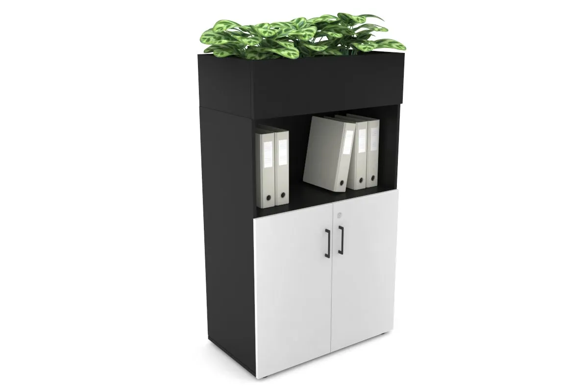 Uniform Medium Storage with Small Doors   Planter Box [800W x 1395H x 428D]