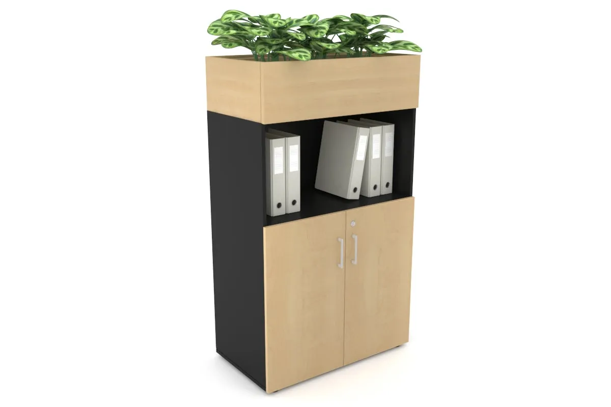 Uniform Medium Storage with Small Doors   Planter Box [800W x 1395H x 428D]