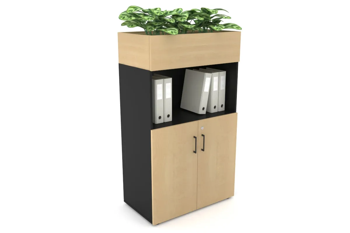 Uniform Medium Storage with Small Doors   Planter Box [800W x 1395H x 428D]