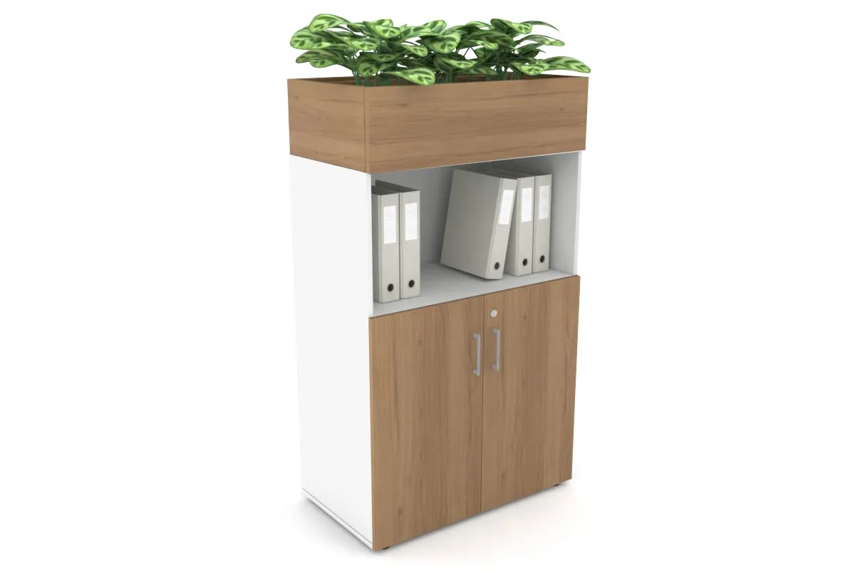 Uniform Medium Storage with Small Doors   Planter Box [800W x 1395H x 428D]