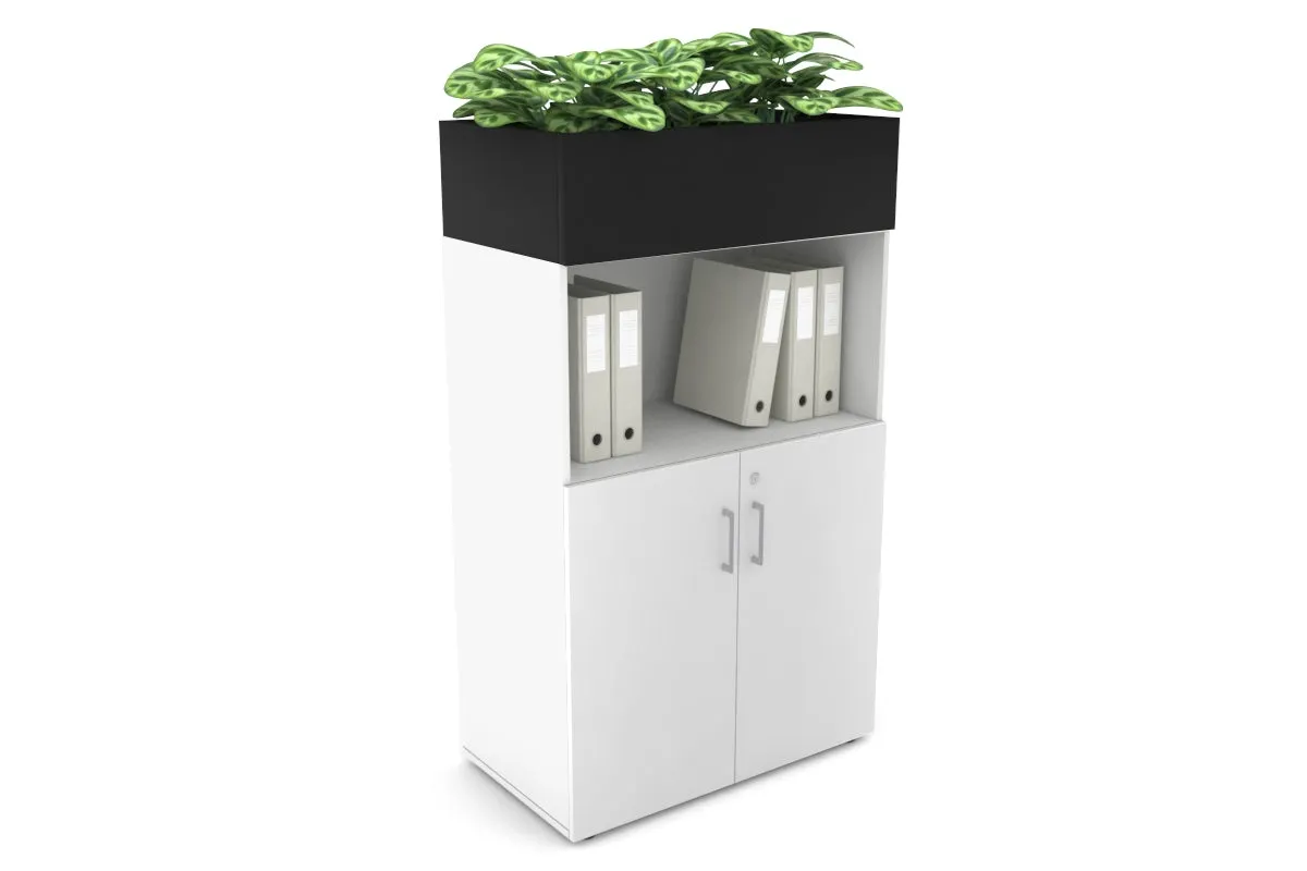 Uniform Medium Storage with Small Doors   Planter Box [800W x 1395H x 428D]