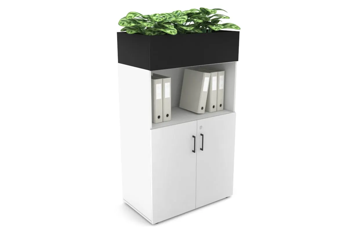Uniform Medium Storage with Small Doors   Planter Box [800W x 1395H x 428D]