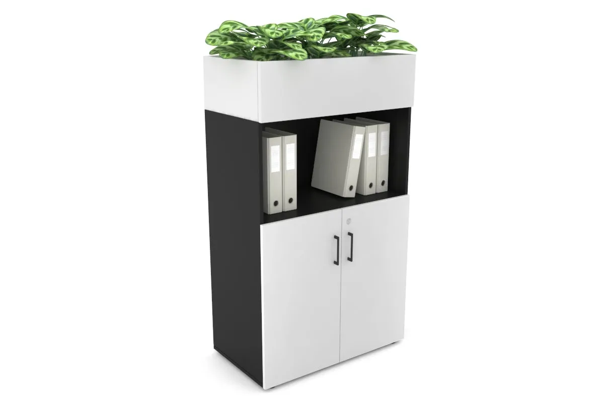 Uniform Medium Storage with Small Doors   Planter Box [800W x 1395H x 428D]