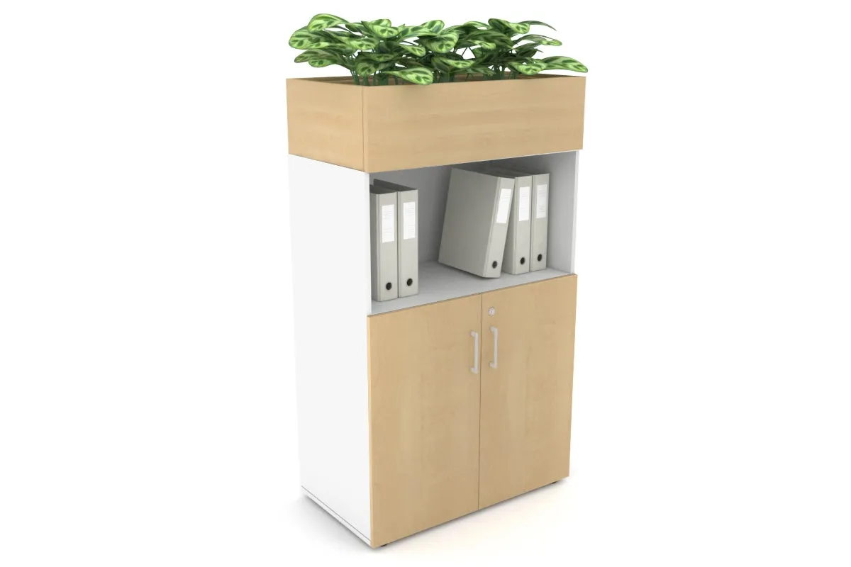 Uniform Medium Storage with Small Doors   Planter Box [800W x 1395H x 428D]
