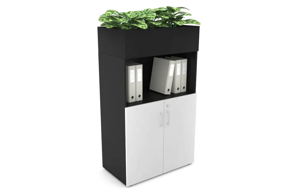 Uniform Medium Storage with Small Doors   Planter Box [800W x 1395H x 428D]