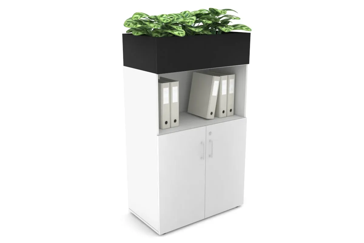 Uniform Medium Storage with Small Doors   Planter Box [800W x 1395H x 428D]