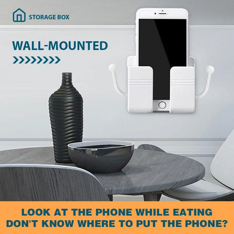 Wall-Mounted Mobile Phone Charging Storage Box